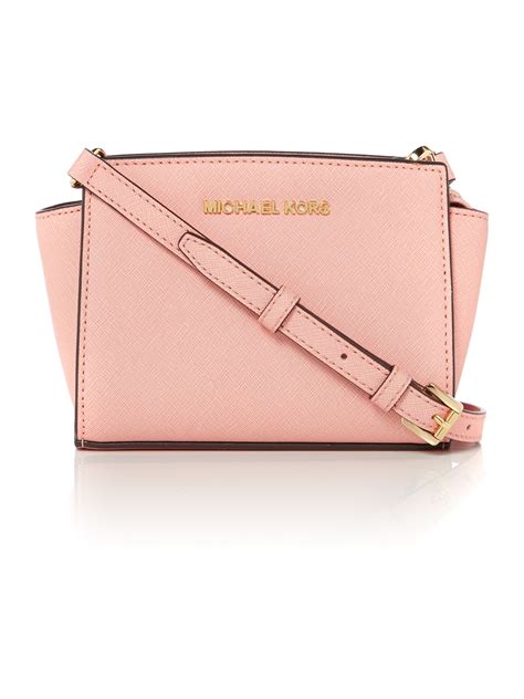 crossbody pink and white michael kors purse|Michael Kors pink purse small.